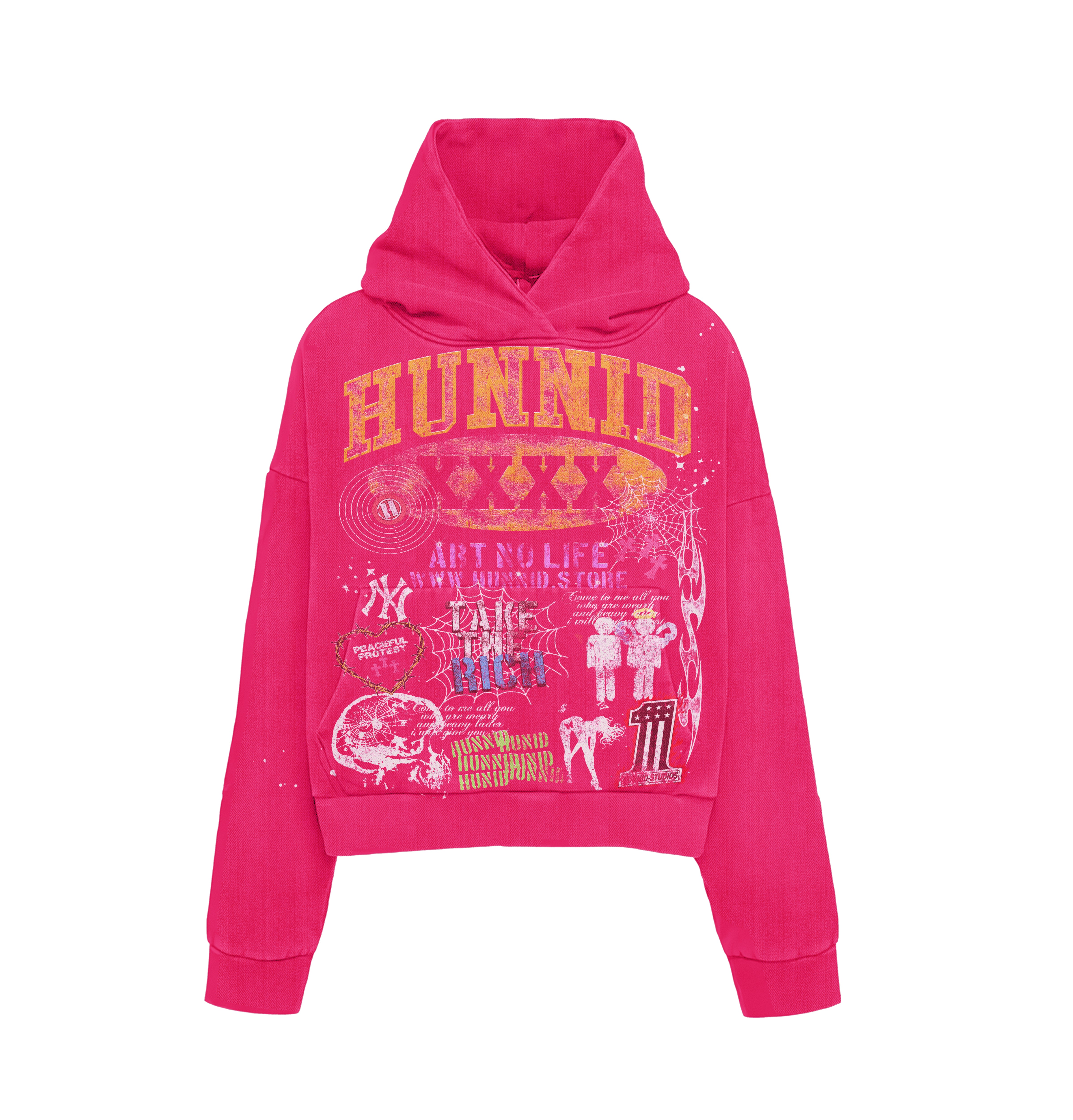 Pink ART NO LIFE Hoodie