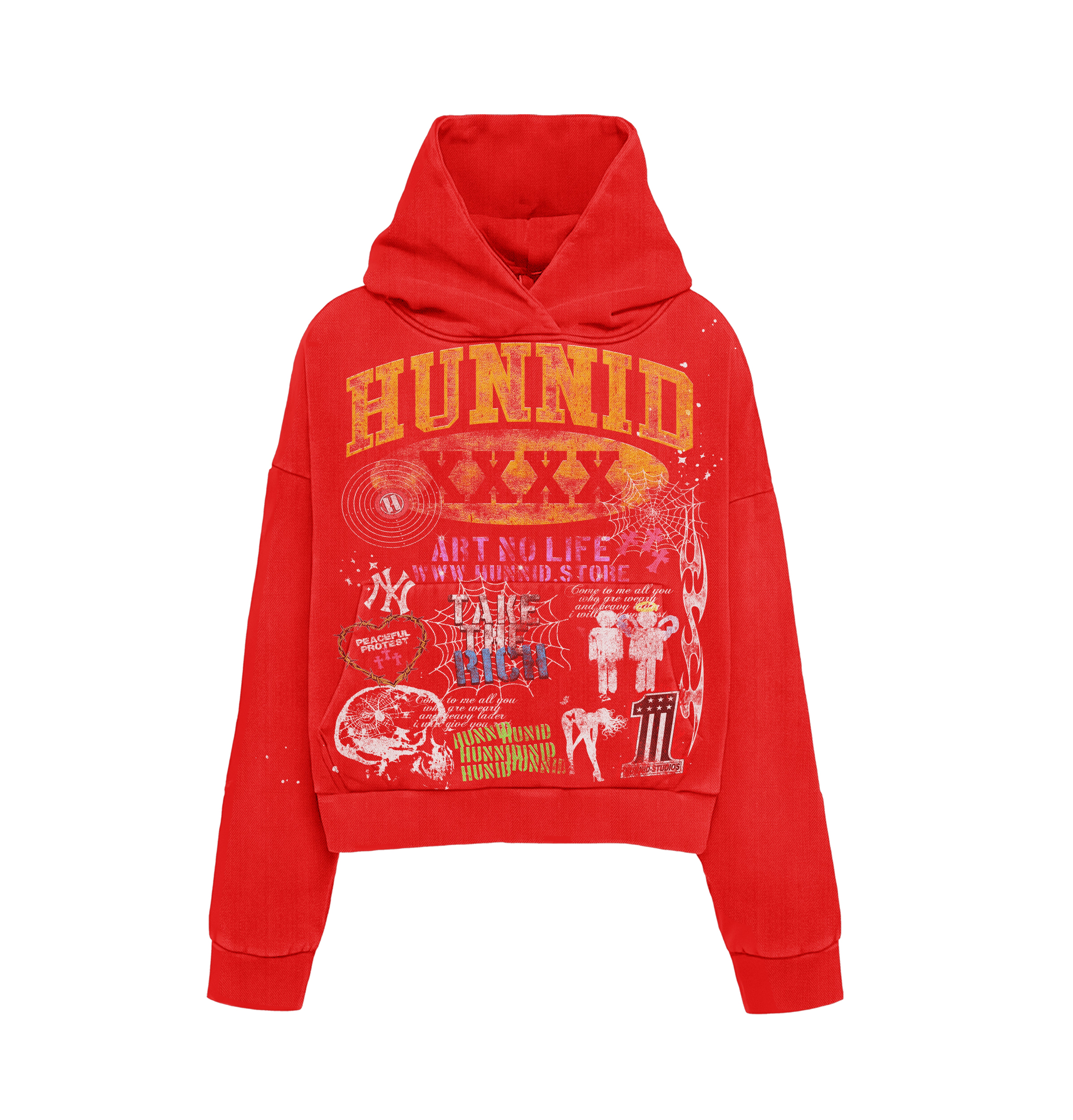 Red ART NO LIFE Hoodie