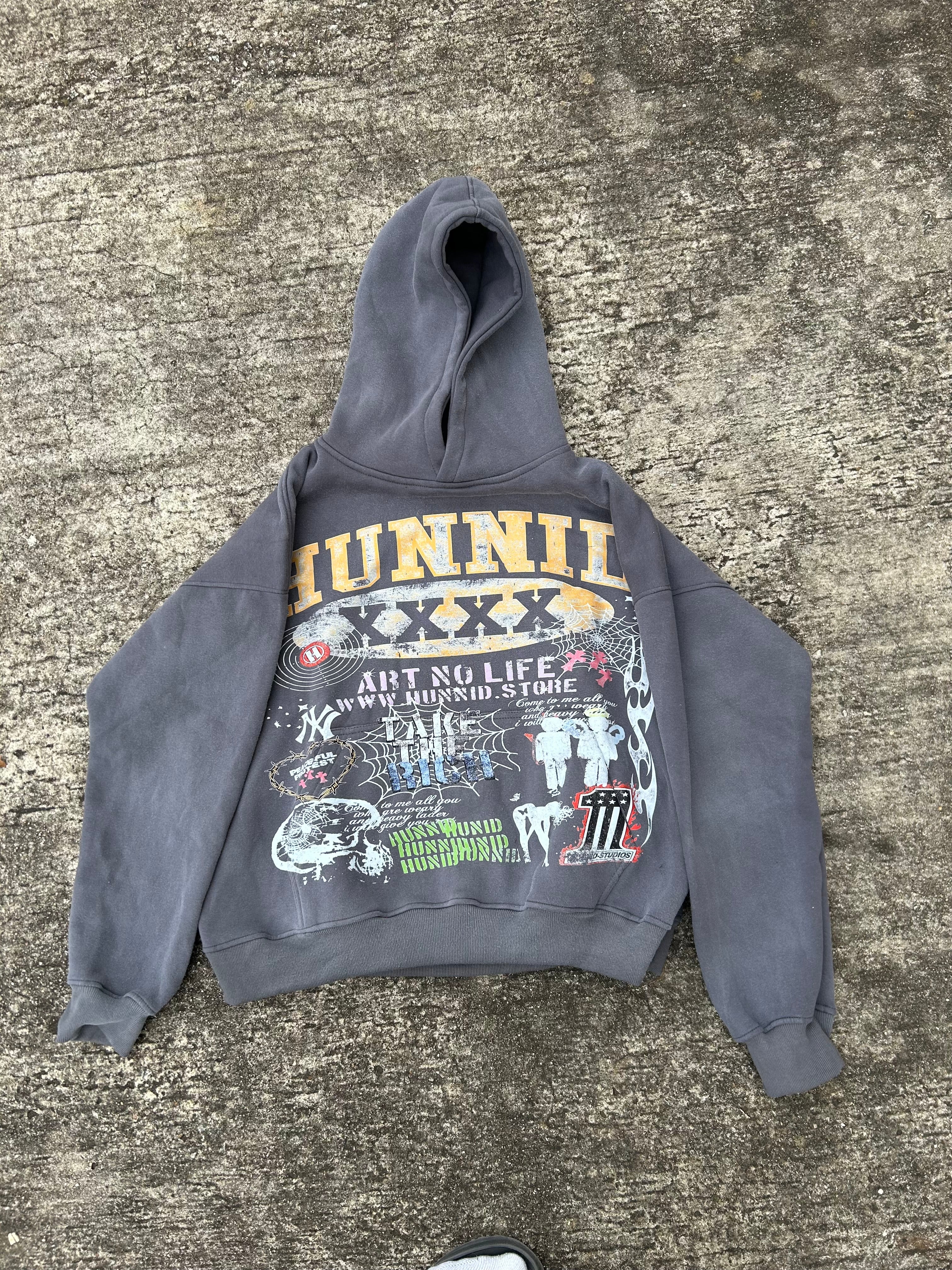 Gray ART NO LIFE Hoodie