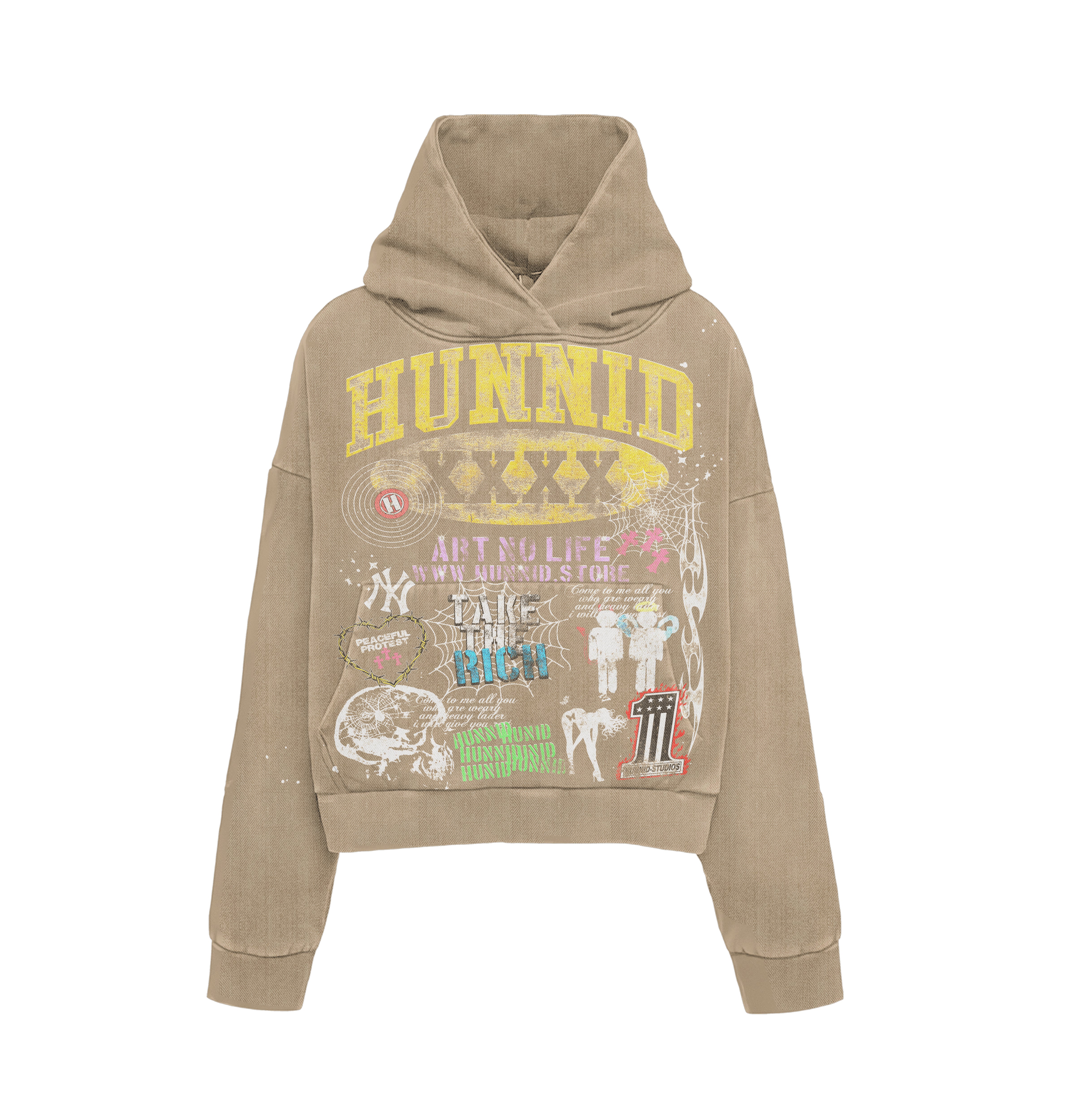 Tan ART NO LIFE Hoodie